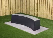 Standard Betonbank oval Anthrazit