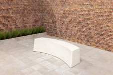 Betonbank Naturbeton Oval