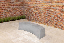 Standard Betonbank oval Anthrazit-Beton