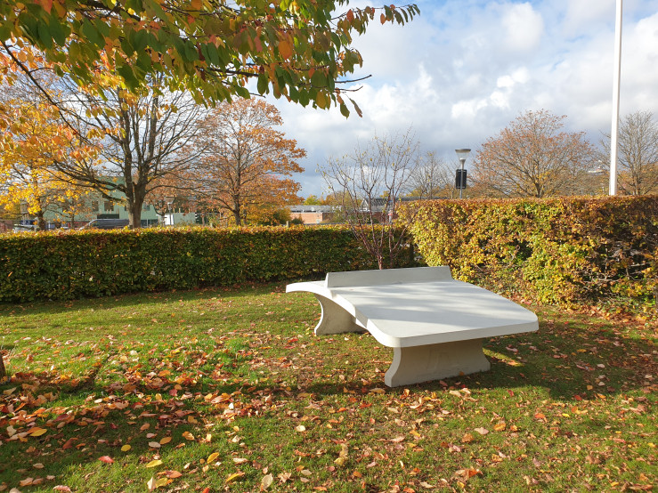 Fuß-Volleyball Tisch Beton Naturell