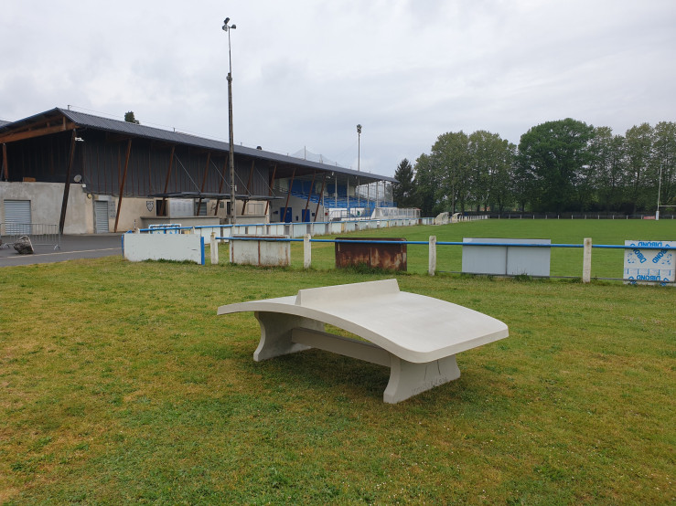 Fuß-Volleyball Tisch Beton Naturell