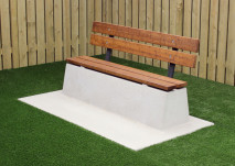 Betonbank DeLuxe mit Unterplatte