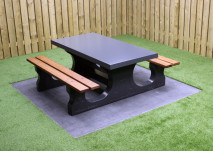 Picknickset DeLuxe Anthrazit aus Beton