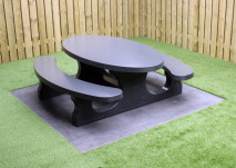 Picknickset Standard Anthrazit oval